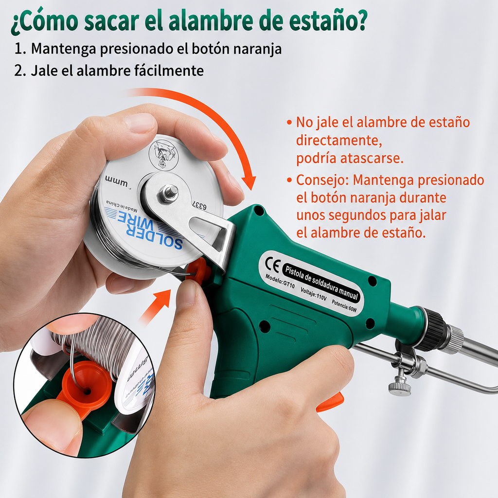 🔥 LIQUIDACIÓN DE STOCK PROMO: Pistola de Soldadura Profesional